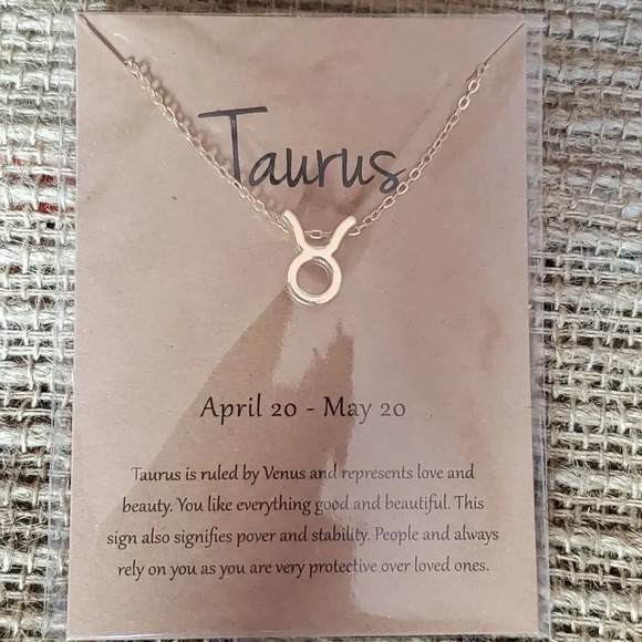 Constellation charm Zodiac necklace Taurus - Picture 1 of 3